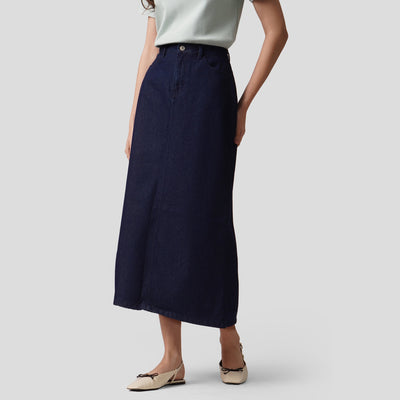 Denim Maxi Skirt