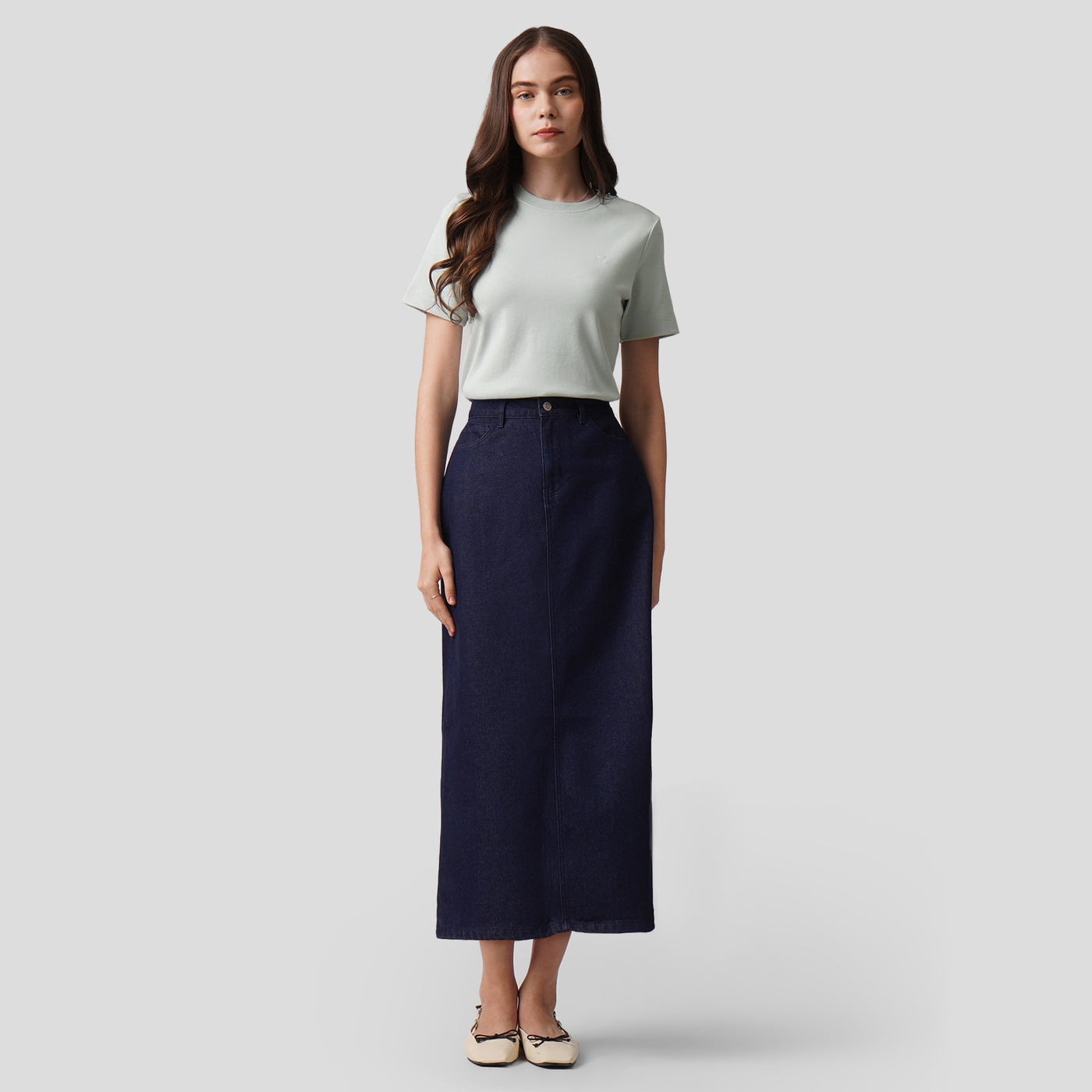 Denim Maxi Skirt