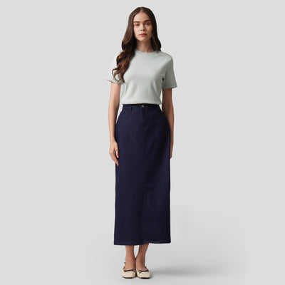 Denim Maxi Skirt
