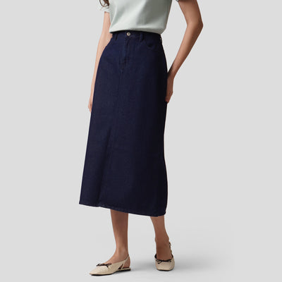 Denim Maxi Skirt