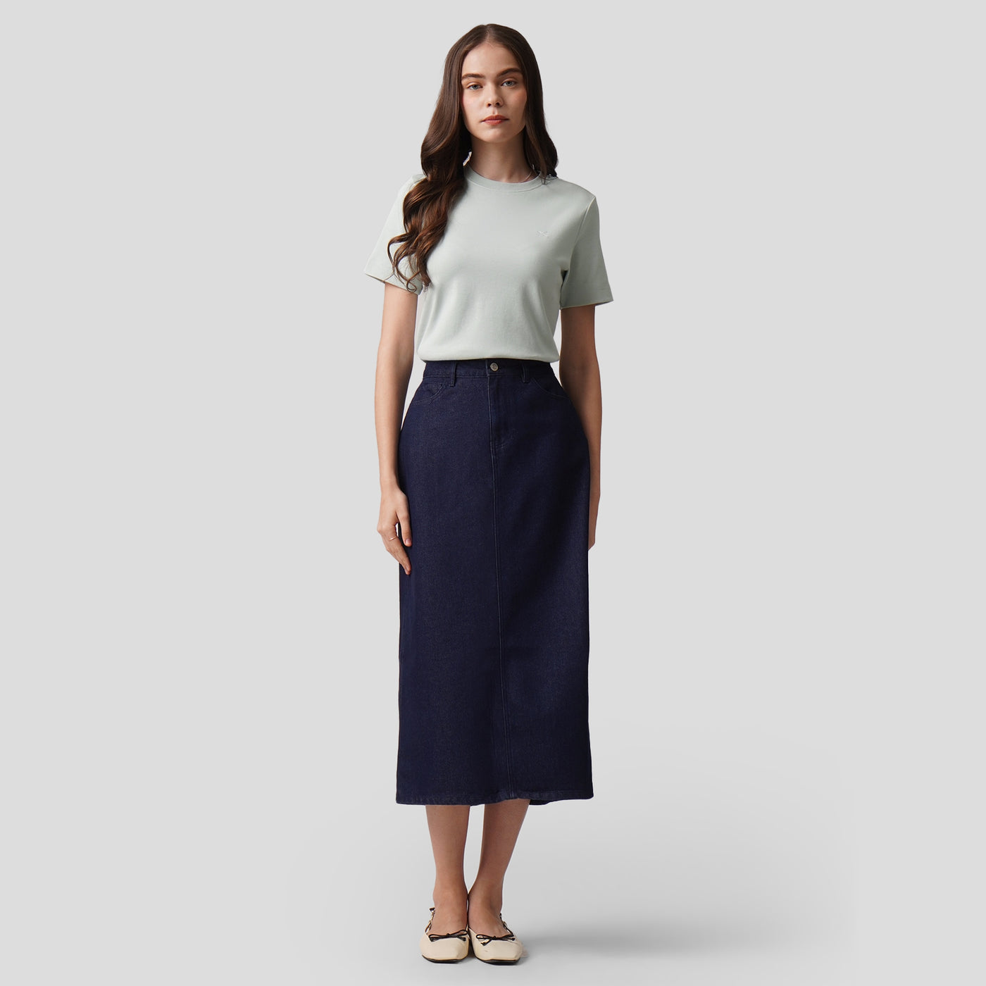 Denim Maxi Skirt