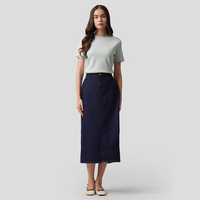 Denim Maxi Skirt