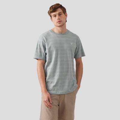 Regular Fit Textured Striped T-Shirt