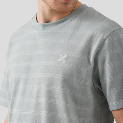 Regular Fit Textured Striped T-Shirt