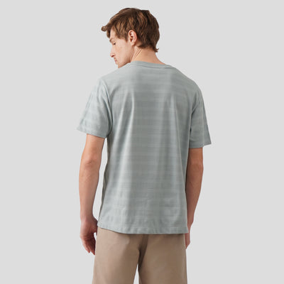 Regular Fit Textured Striped T-Shirt
