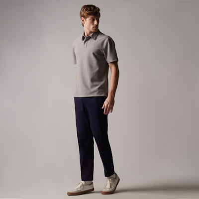 Regular Fit Polo Shirt In Textured Knit