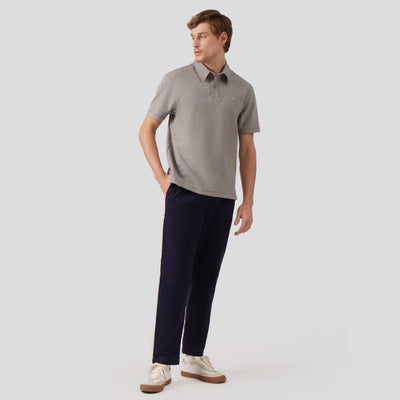 Regular Fit Polo Shirt In Textured Knit