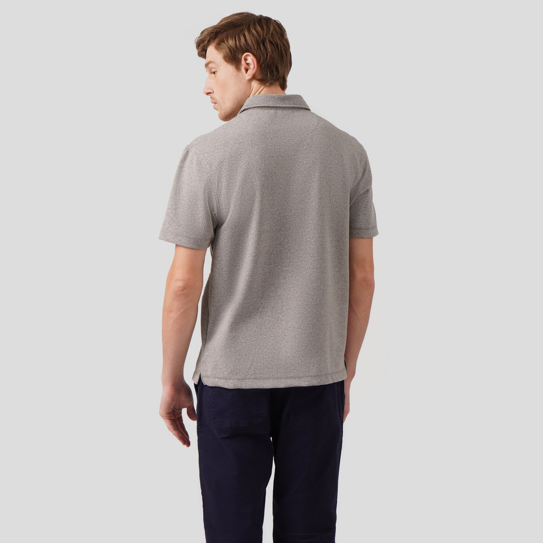 Regular Fit Polo Shirt In Textured Knit