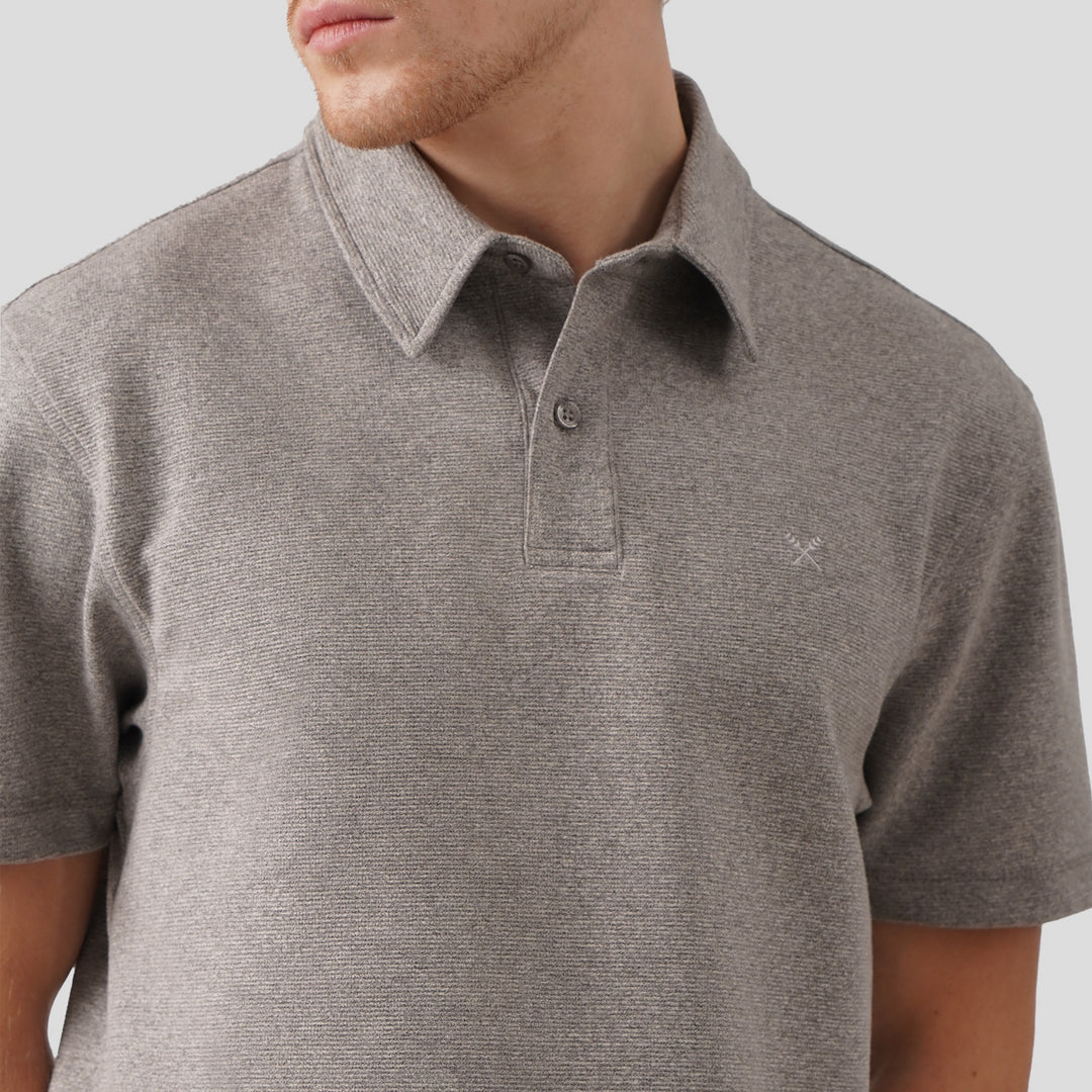 Regular Fit Polo Shirt In Textured Knit