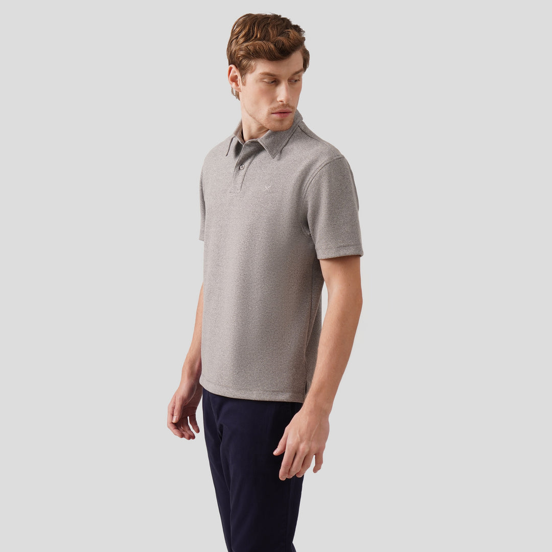 Regular Fit Polo Shirt In Textured Knit