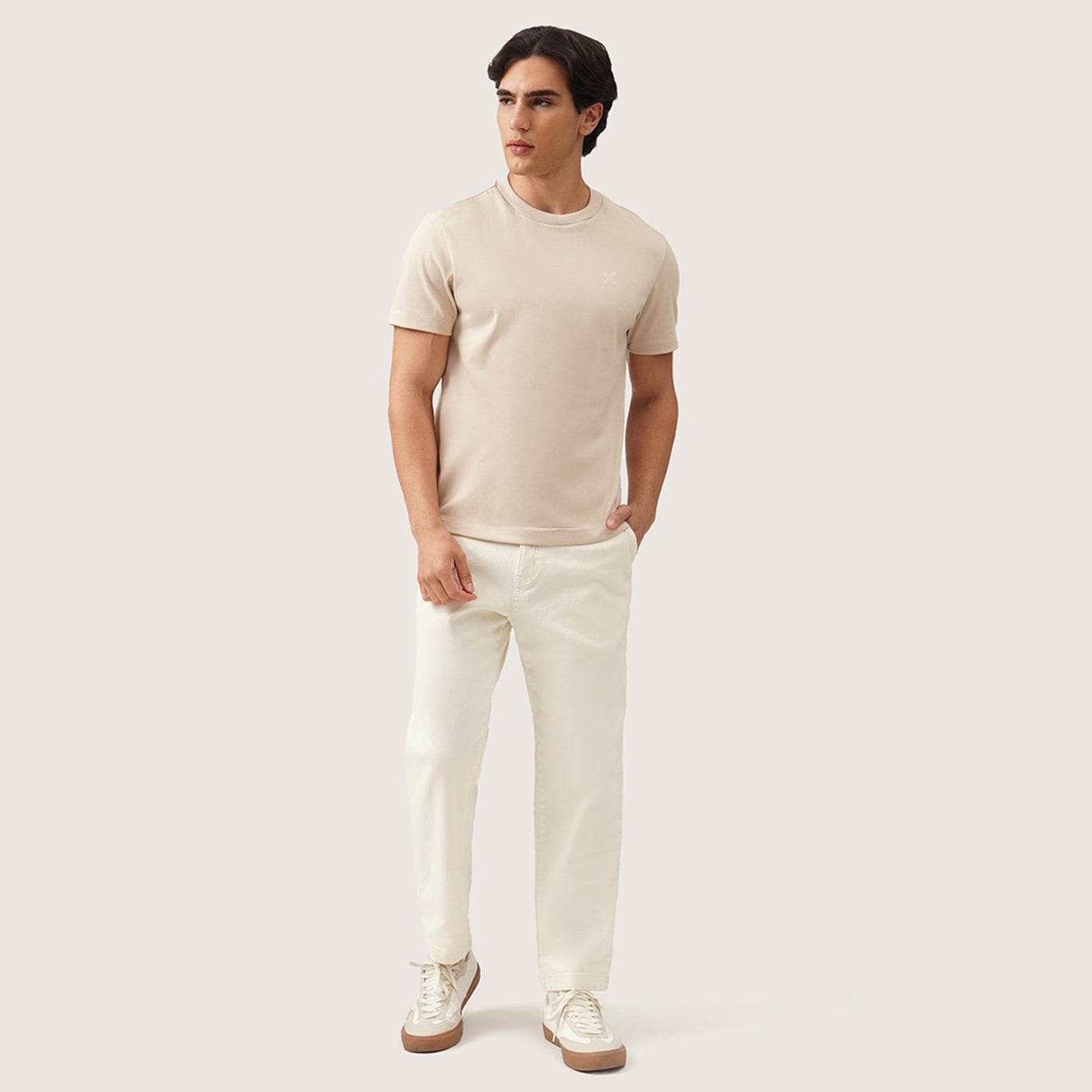 Regular Fit T-Shirt With Oar Embroidery In Interlock