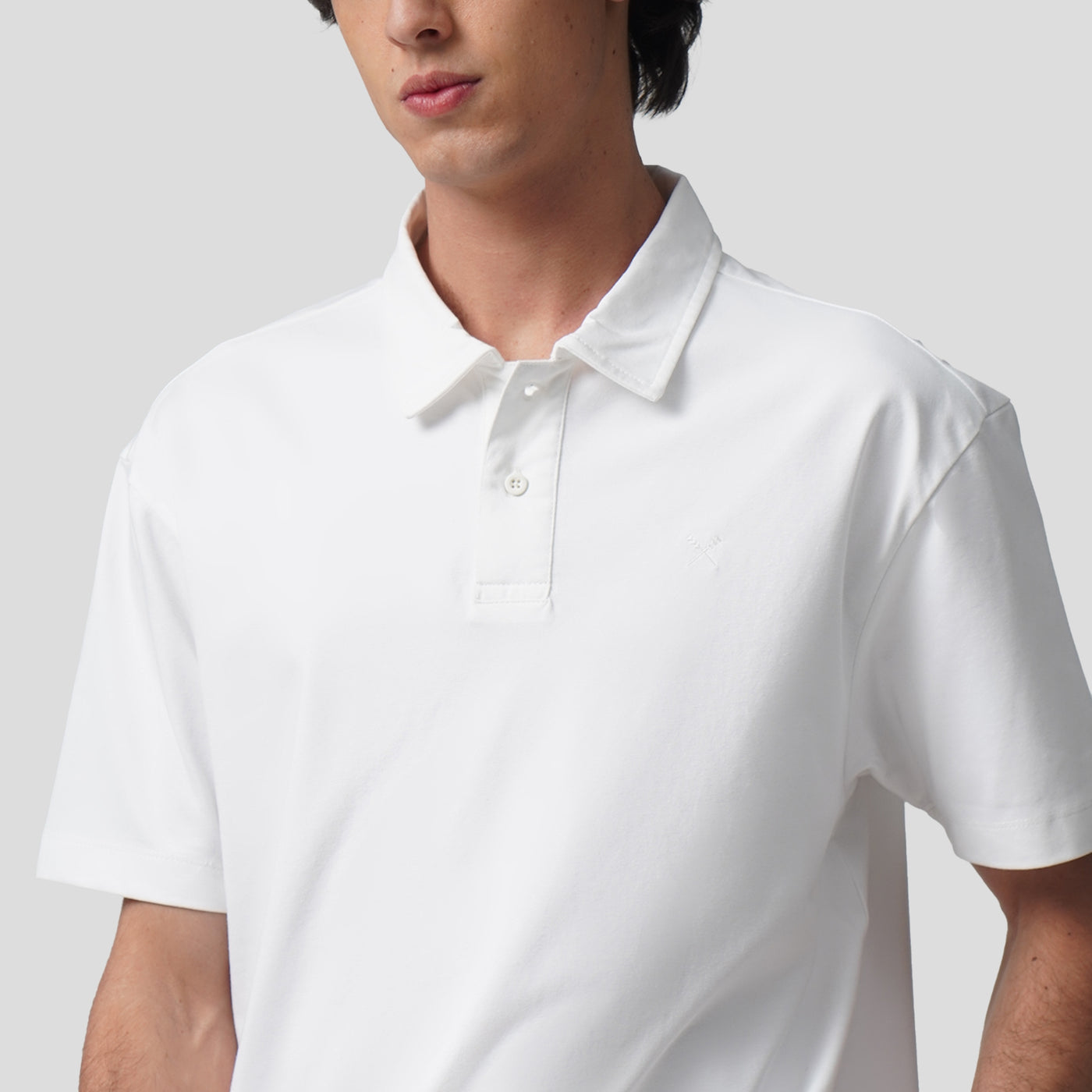 Regular Fit Polo Shirt In Textured Knit Sorona