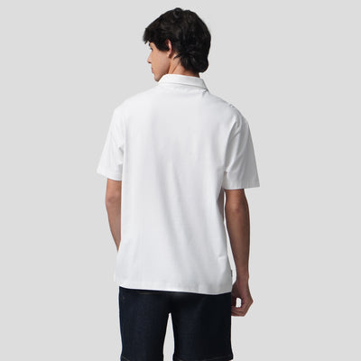 Regular Fit Polo Shirt In Textured Knit Sorona