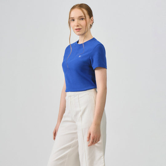 Soft Rib Crew Neck T-Shirt
