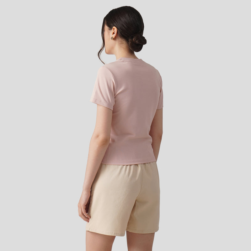 Soft Rib Crew Neck T-Shirt