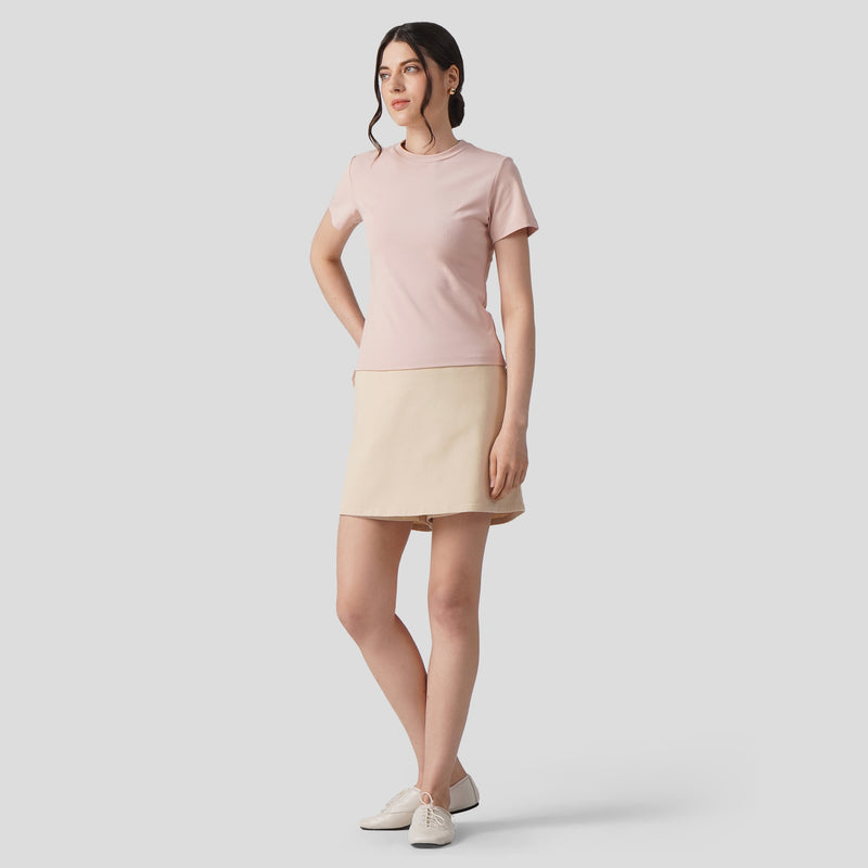 Soft Rib Crew Neck T-Shirt