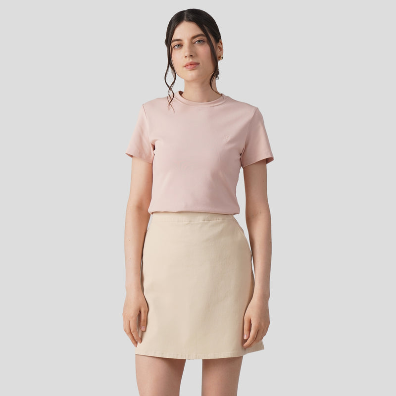 Soft Rib Crew Neck T-Shirt