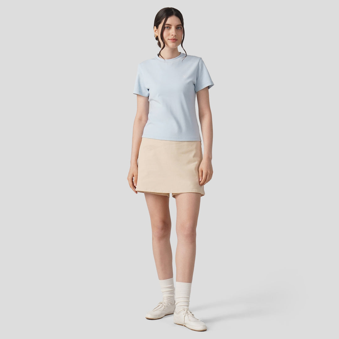 Soft Rib Crew Neck T-Shirt