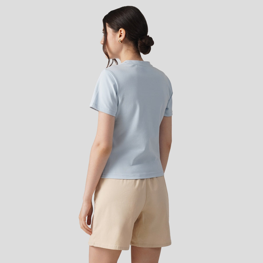 Soft Rib Crew Neck T-Shirt