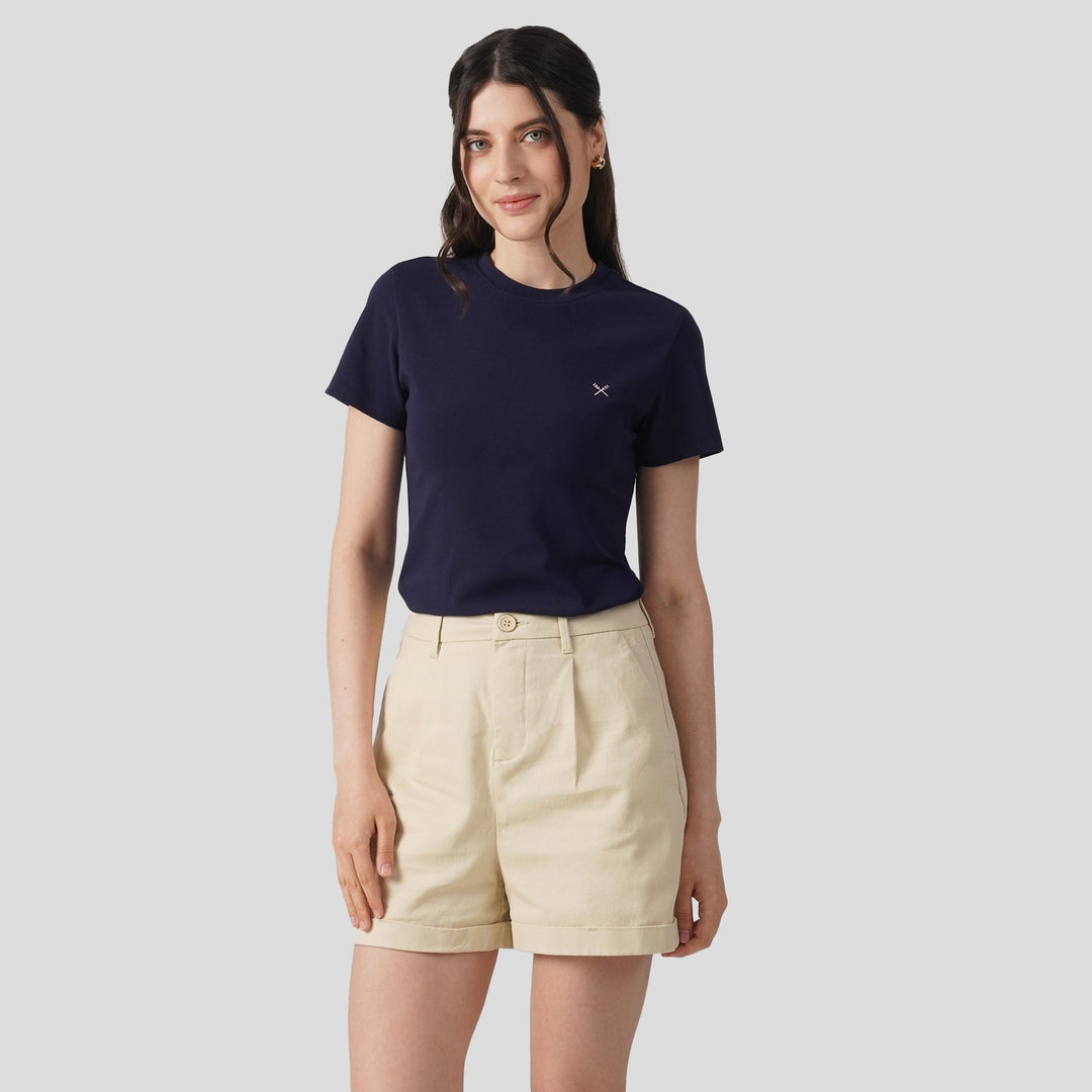 Soft Rib Crew Neck T-Shirt