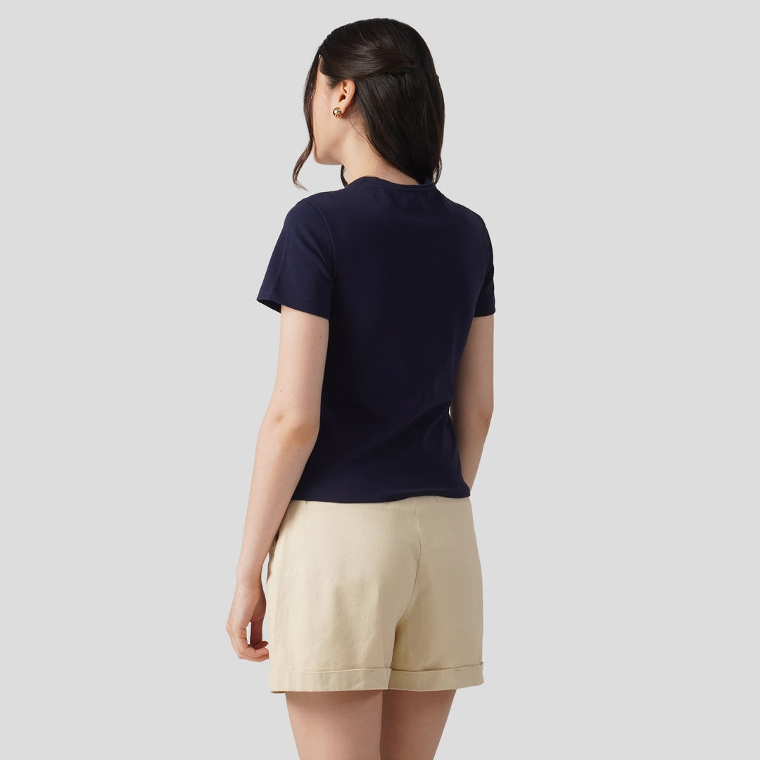 Soft Rib Crew Neck T-Shirt
