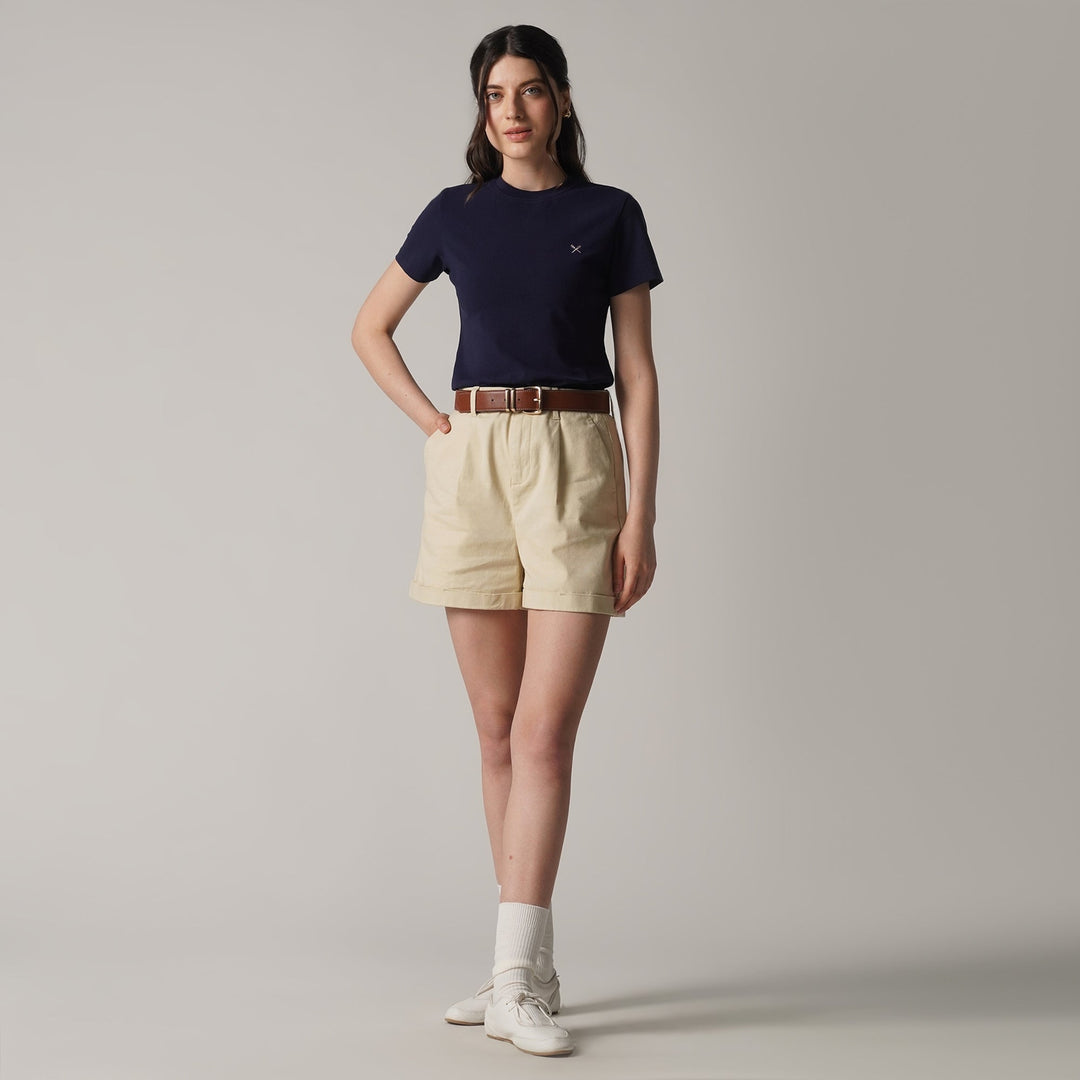 Soft Rib Crew Neck T-Shirt