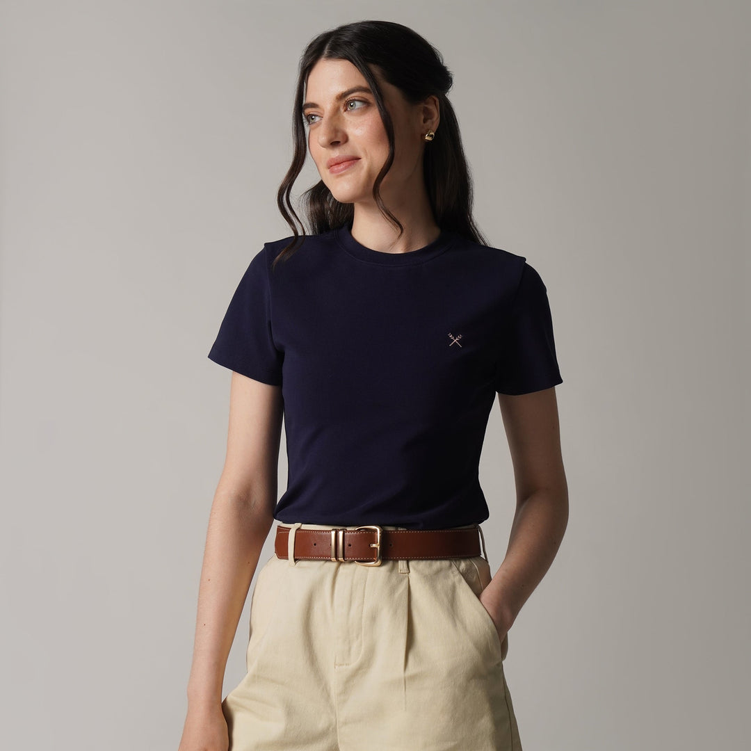 Soft Rib Crew Neck T-Shirt