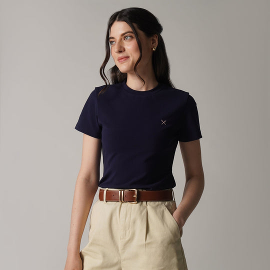 Soft Rib Crew Neck T-Shirt