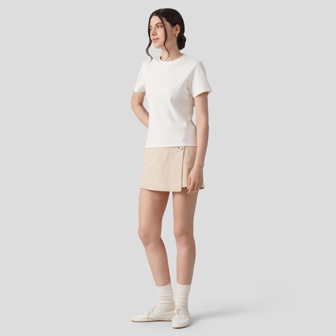 Soft Rib Crew Neck T-Shirt