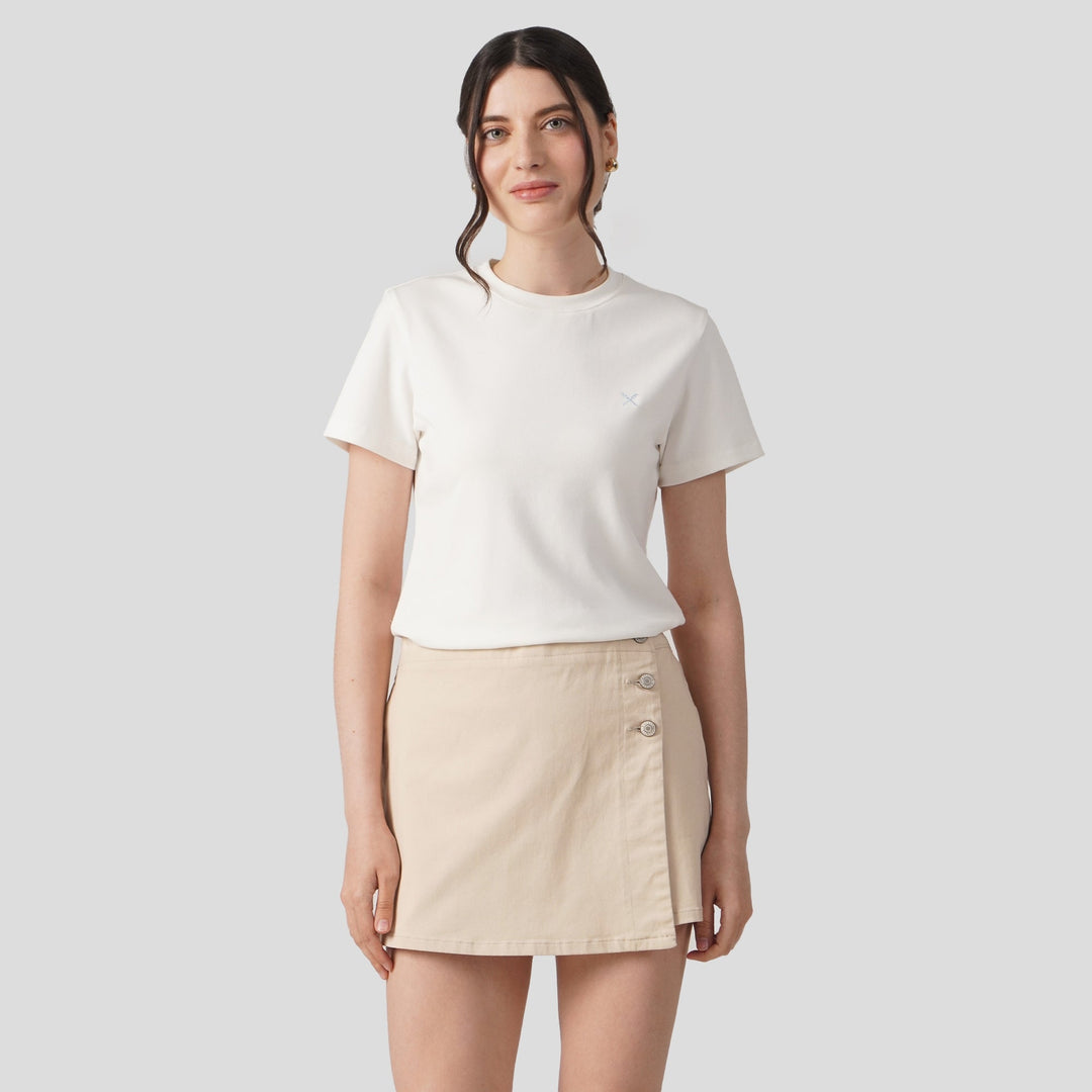 Soft Rib Crew Neck T-Shirt