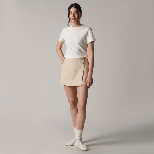 Soft Rib Crew Neck T-Shirt