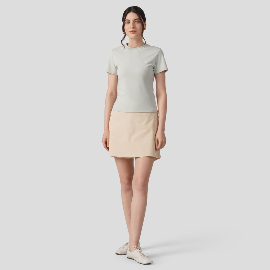 Soft Rib Crew Neck T-Shirt