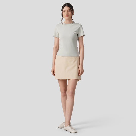 Soft Rib Crew Neck T-Shirt