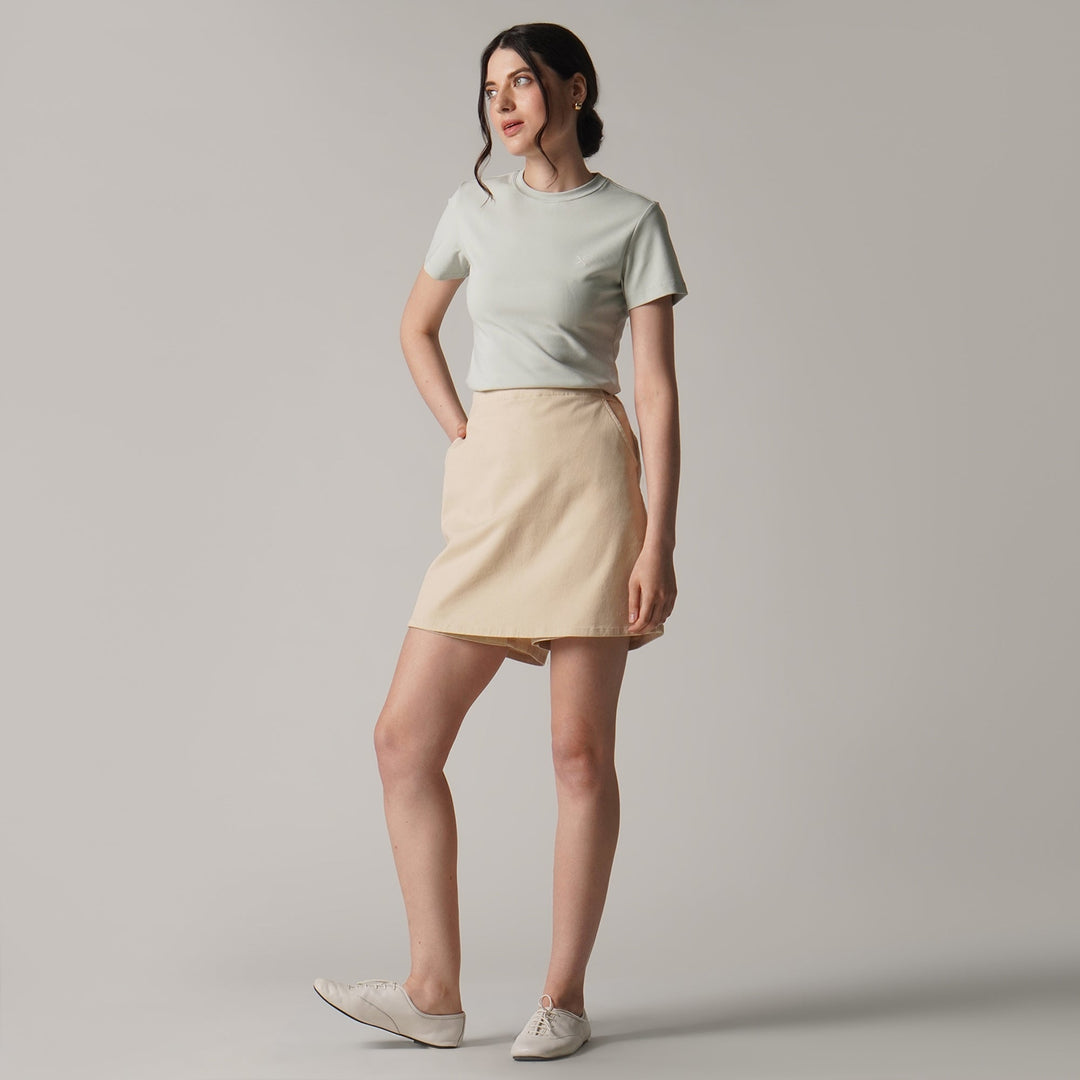 Soft Rib Crew Neck T-Shirt