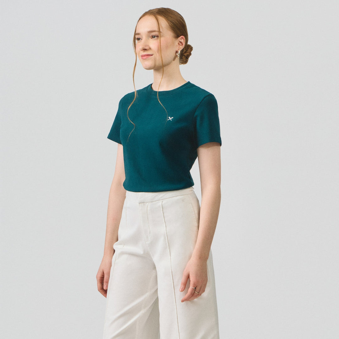 Soft Rib Crew Neck T-Shirt