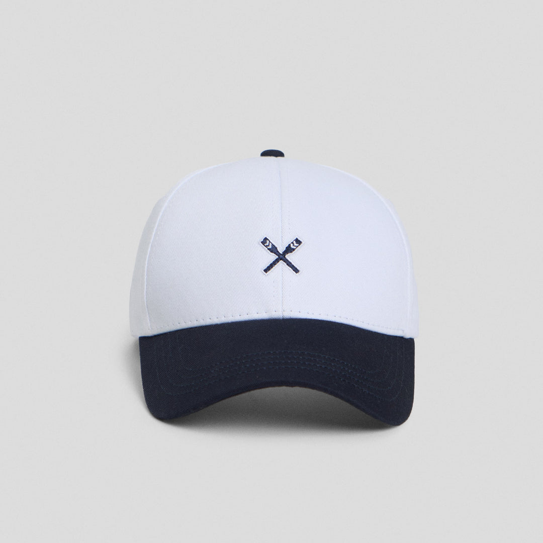 Baseball Cap With Oar Embroidery