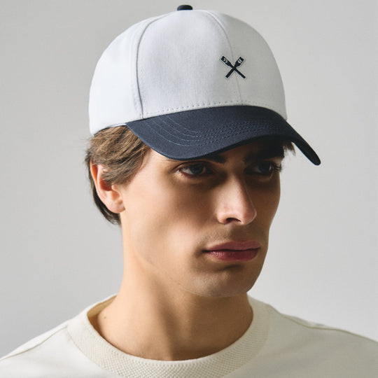 Baseball Cap With Oar Embroidery