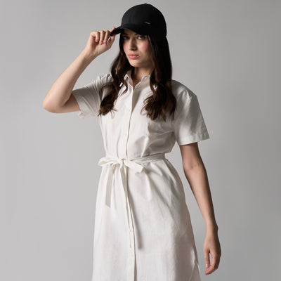 Baseball Cap With Leather Adjuster