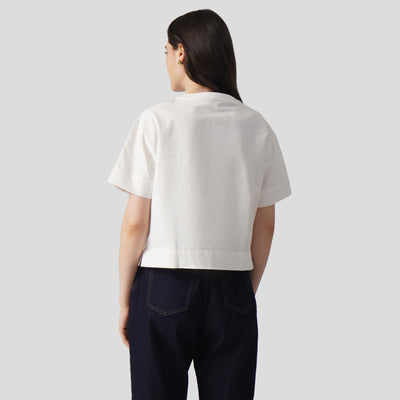 Short Sleeve Shirt With Band Collar