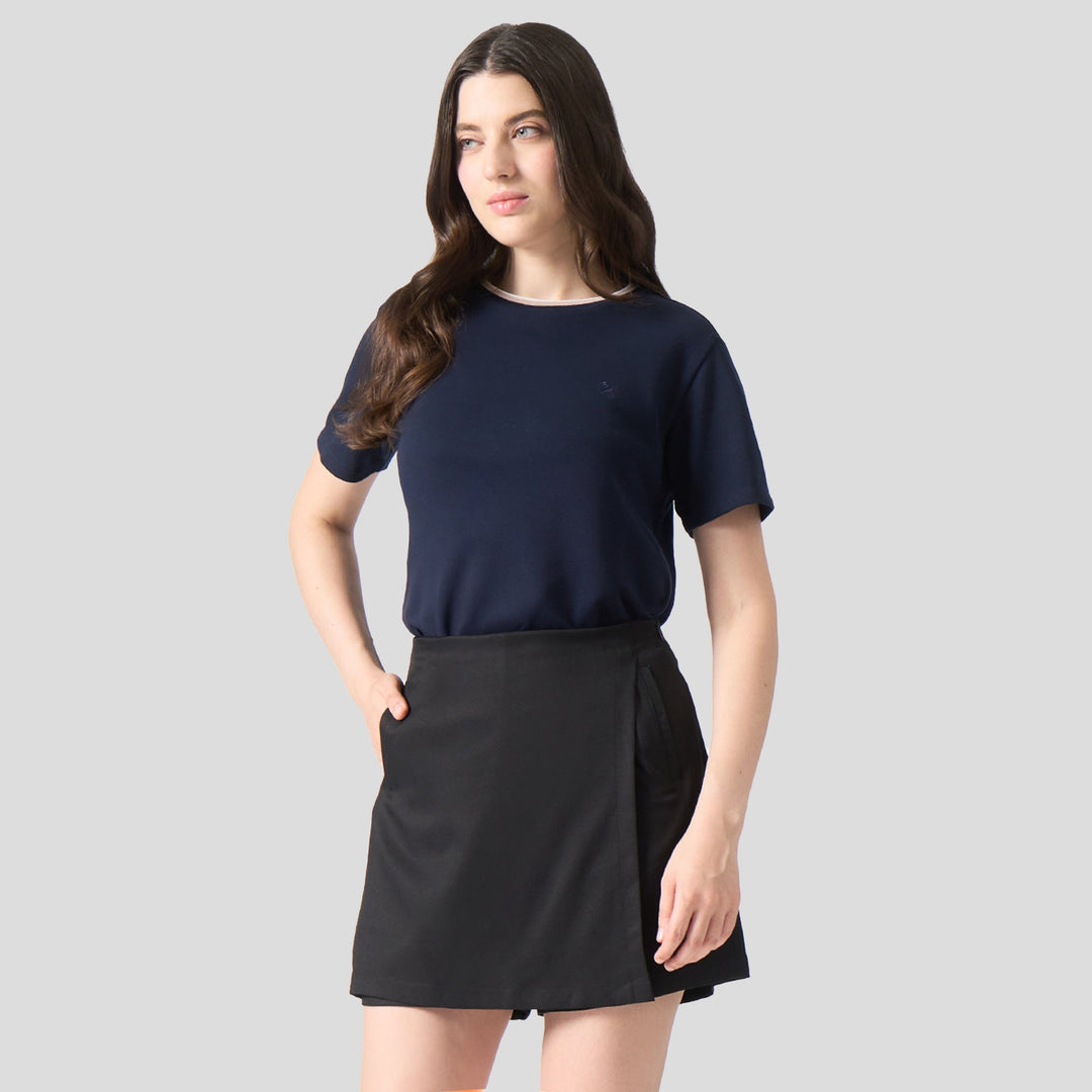 Soft Pique T-Shirt With Tipping
