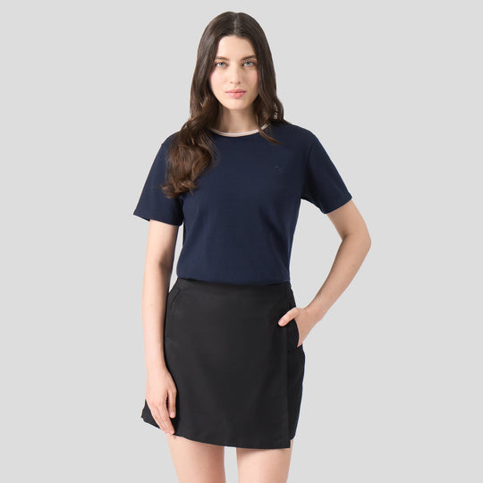 Soft Pique T-Shirt With Tipping