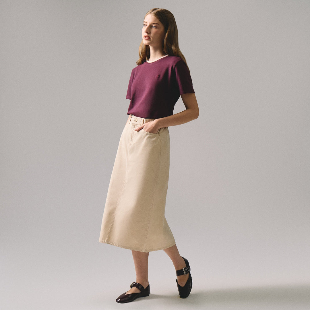 Soft Pique T-Shirt With Tipping