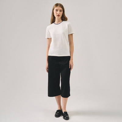 Soft Pique T-Shirt With Tipping