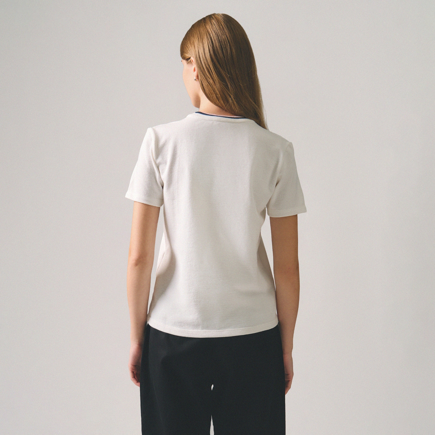 Soft Pique T-Shirt With Tipping