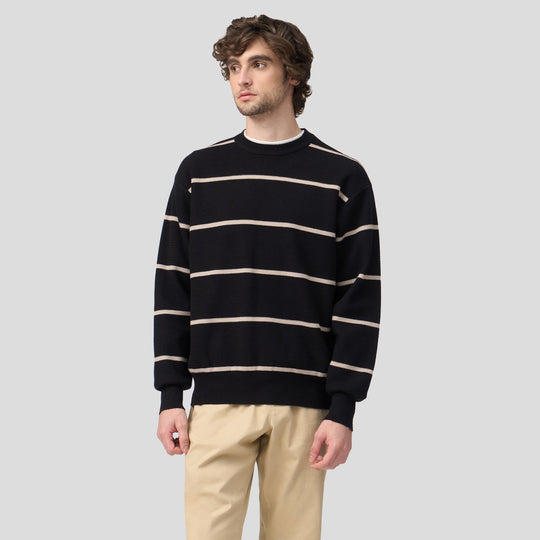 Regular Fit Stripe Pullover In Knit
