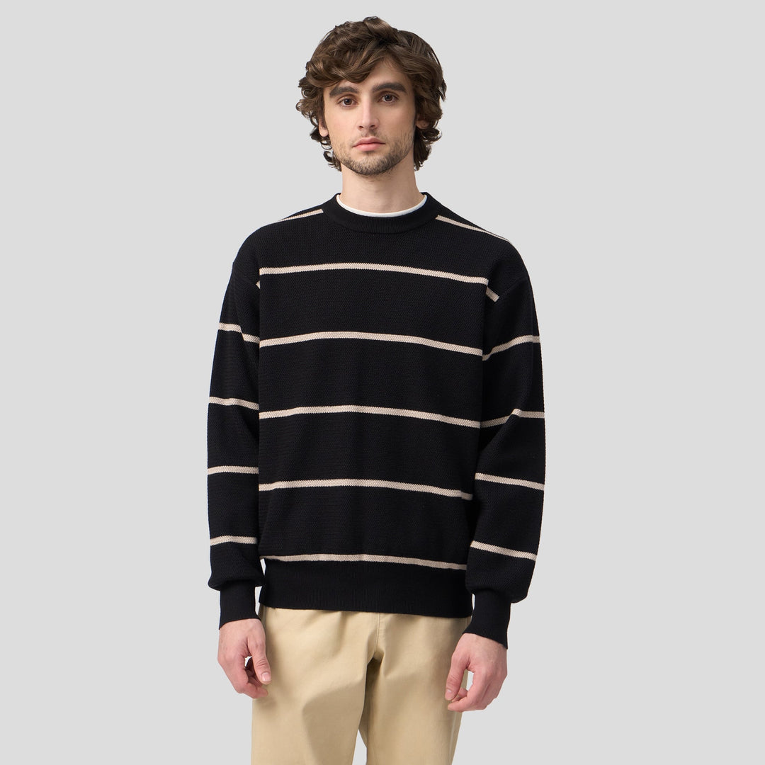 Regular Fit Stripe Pullover In Knit