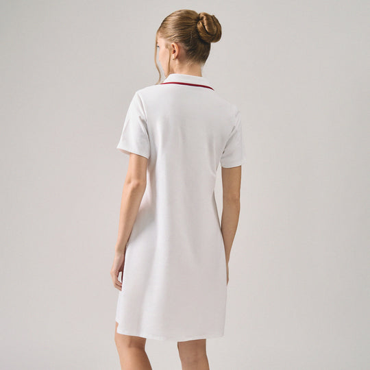 Polo Dress With Tipping Detail