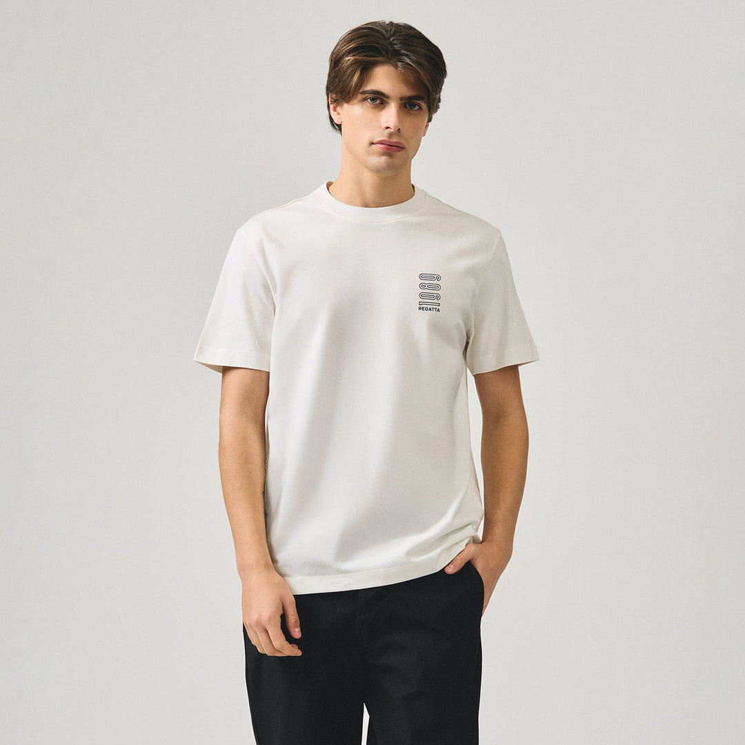 Regular Fit Flag Branding Graphic T-Shirt