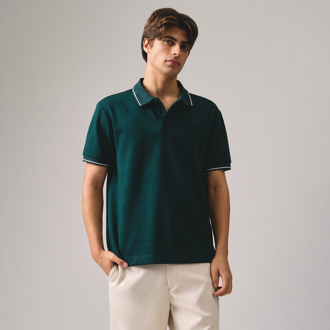 Premium Regular Fit Polo Shirt With Contrast Tipping