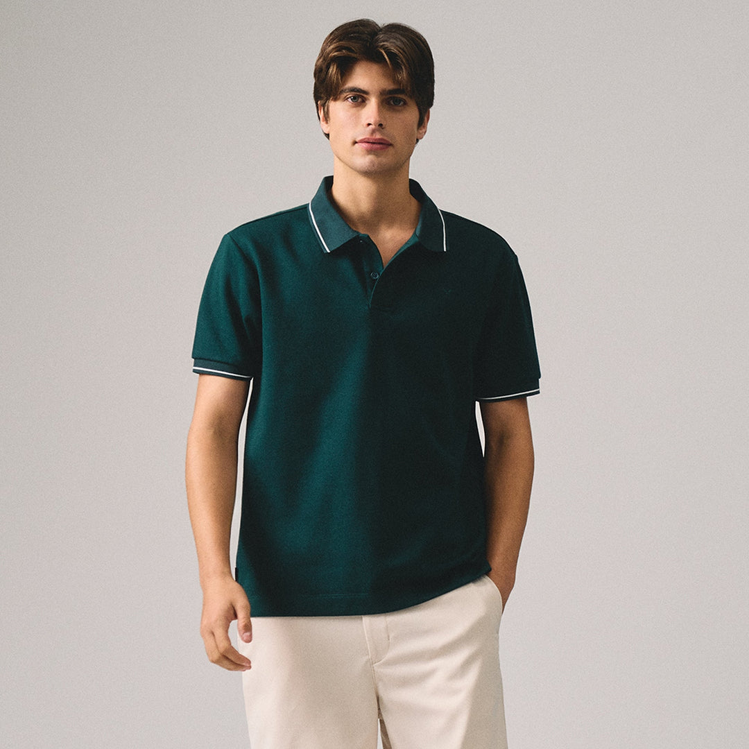 Premium Regular Fit Polo Shirt With Contrast Tipping